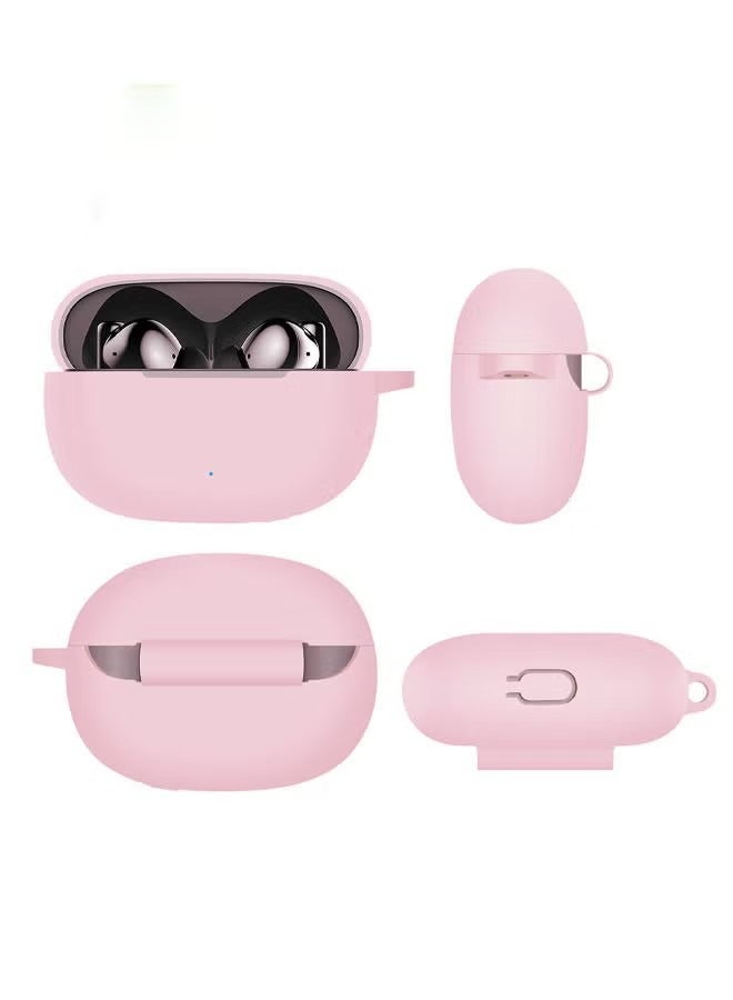 Protective Case Cover for Honor Earbuds X3,Shockproof TPU Silicone Earphones Skin Cover,  Protective Case with Keychain Hook for Honor Earbuds X3 ( Pink) - Image 4