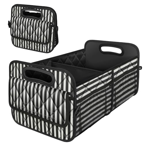 Deosk Car Trunk Organizer for SUVs, Cars and Trucks with 6 Big Pockets, Waterproof Polyester Storage Box - Image 1