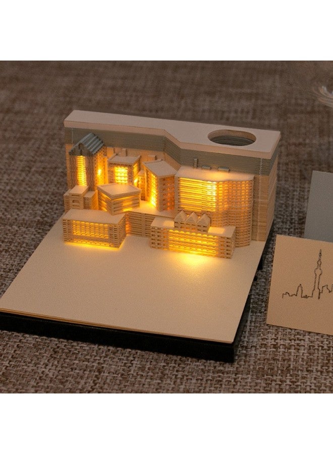 Forbidden City Cultural And Creative Gifts Creative Gifts Tiantan Paper Carving Desktop Ornaments Business Accompanying Ceremony 3d Stereo Notepad