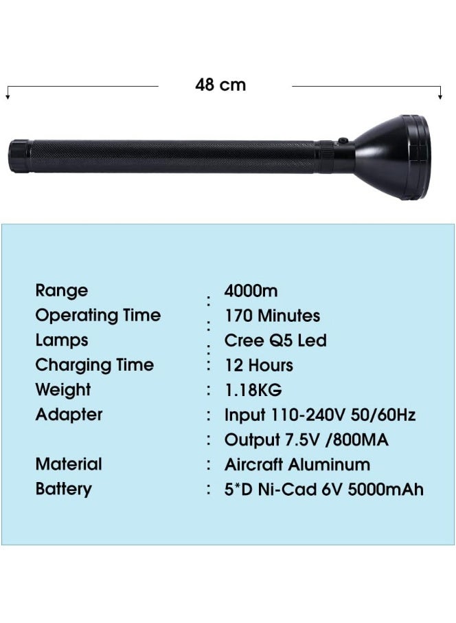 Strong lite LED Flash Light 5D Battery SRL6900LED - Image 3