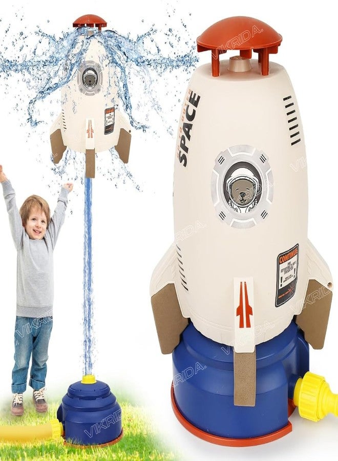 VikriDA Outdoor Toys for Toddlers 1-3,Sprinkler for Kids, Backyard Water Rocket Toys for Kids Ages 4-8, Summer Splashing Gift for 3 4 5 6 7 8 Year Old Boys Girls - Image 2