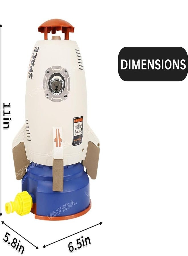 VikriDA Outdoor Toys for Toddlers 1-3,Sprinkler for Kids, Backyard Water Rocket Toys for Kids Ages 4-8, Summer Splashing Gift for 3 4 5 6 7 8 Year Old Boys Girls - Image 4