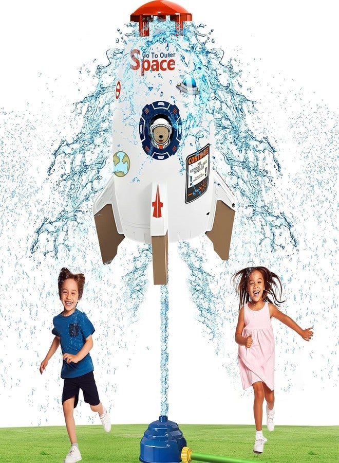 VikriDA Outdoor Toys for Toddlers 1-3,Sprinkler for Kids, Backyard Water Rocket Toys for Kids Ages 4-8, Summer Splashing Gift for 3 4 5 6 7 8 Year Old Boys Girls - Image 1
