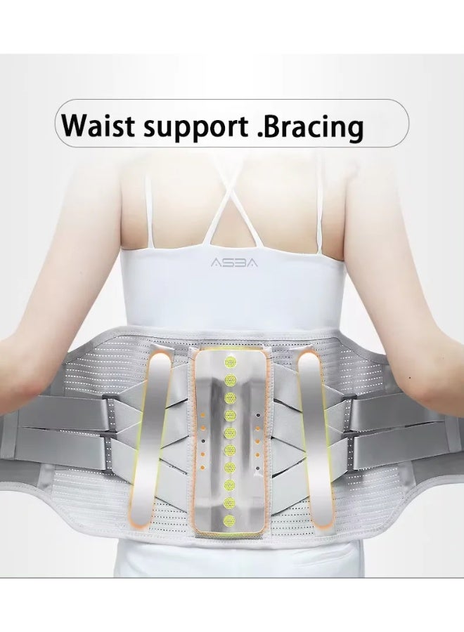 Generic Size M（Waist Support Width 23cm，Waist Support Length 100cm）,Self - heating Lumbar Support Belt | Solution for Lumbar Vertebra/Lumbar Disc Herniation and Lumbar Muscle Strain, Widened Steel Plate Support  - Image 5