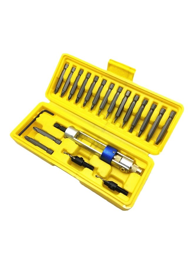 نيبمينينت طقم لقم مثقاب تخويش مجوف لأعمال النجارة أصفر/أسود - Image 1