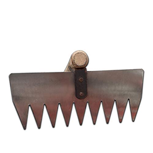 KRUFE Heavy Duty Steel Garden Rake with 36" Long Polished Wooden Handle – 13.5" Wide Sharp Steel Teeth for Efficient Lawn & Yard Clean-Up – Multi-Purpose Garden Tool for Soil Leveling, Leaf Raking - Image 5