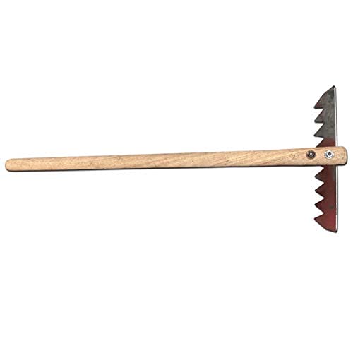 KRUFE Heavy Duty Steel Garden Rake with 36" Long Polished Wooden Handle – 13.5" Wide Sharp Steel Teeth for Efficient Lawn & Yard Clean-Up – Multi-Purpose Garden Tool for Soil Leveling, Leaf Raking - Image 3