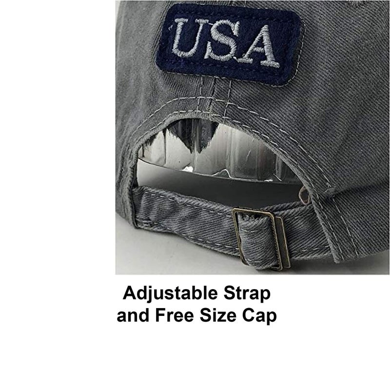 Handcuffs Cap for Men & Women with Adjustable Buckle Distressed Cotton Hat | Baseball Caps | Caps & Hats | Casual Caps - Image 2