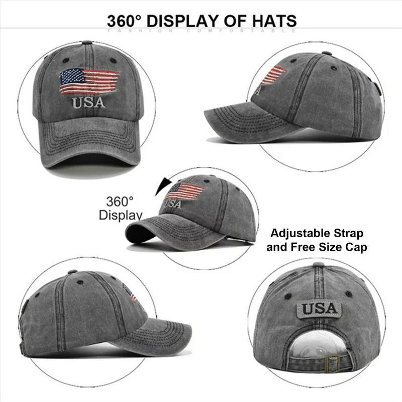 Handcuffs Cap for Men & Women with Adjustable Buckle Distressed Cotton Hat | Baseball Caps | Caps & Hats | Casual Caps - Image 4