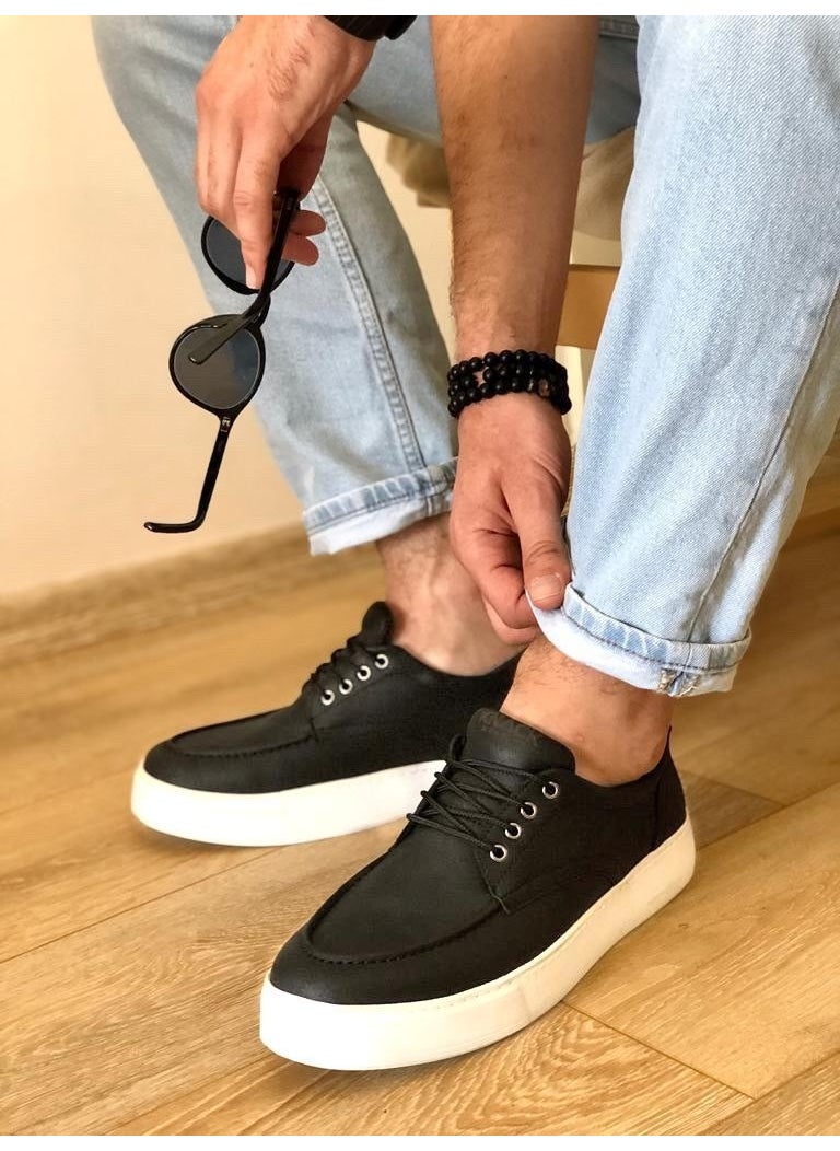 KnACK - Casual Shoes T12 Black (White Sole) - Image 1