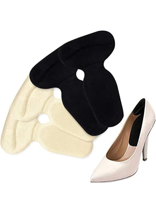 zoba A pair of foam heel cushions for women's shoes, for foot pain relief and comfort improvement, black or white - 4 pieces - Image 2
