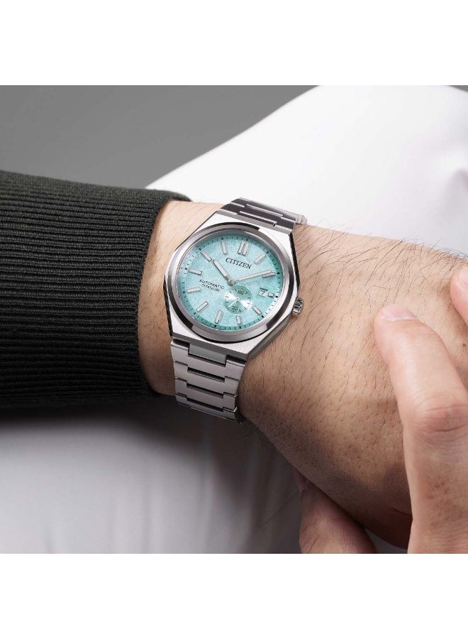 Citizen NJ0180-80M Zenshin Super Titanium Automatic – Ice Blue Small Seconds - Image 3