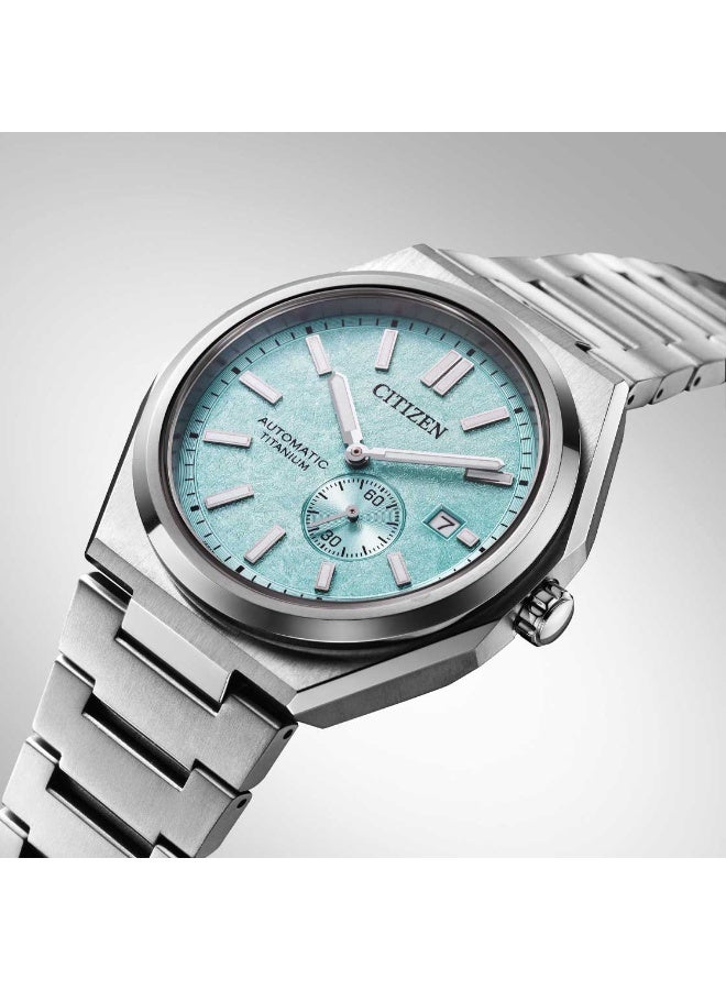 Citizen NJ0180-80M Zenshin Super Titanium Automatic – Ice Blue Small Seconds - Image 4