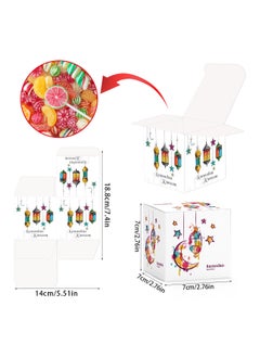 Y&D 12 Pcs Ramadan Kareem Castle Candy Gift Paper Box Party Decoration Paper Box  - Image 2