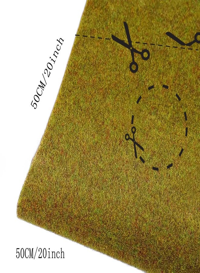 OrgMemory Model Grass Mat, (3pcs, 20"x20"), Model Railway Scenery for Model Scenery - Image 3