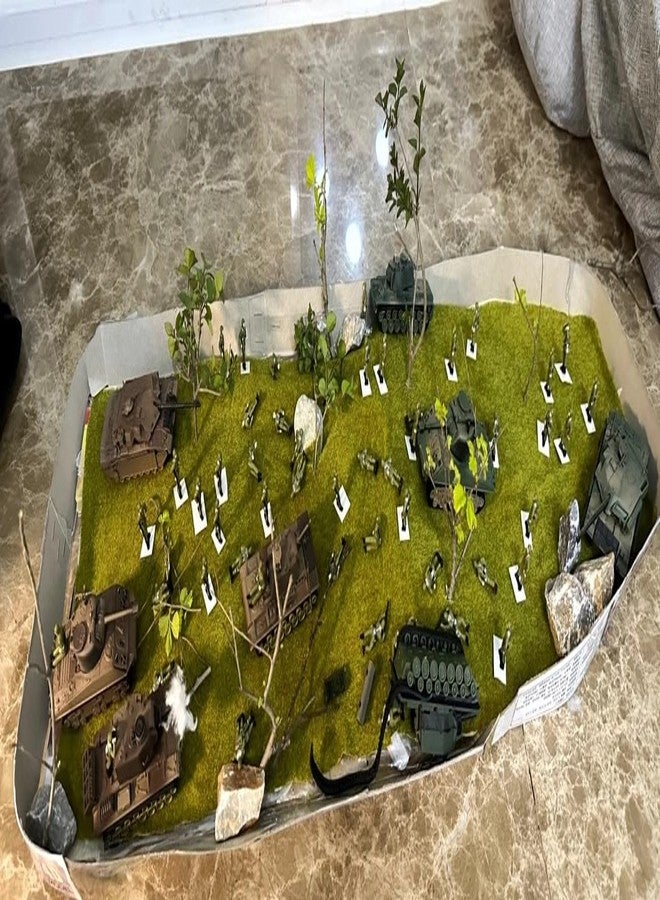 OrgMemory Model Grass Mat, (3pcs, 20"x20"), Model Railway Scenery for Model Scenery - Image 5