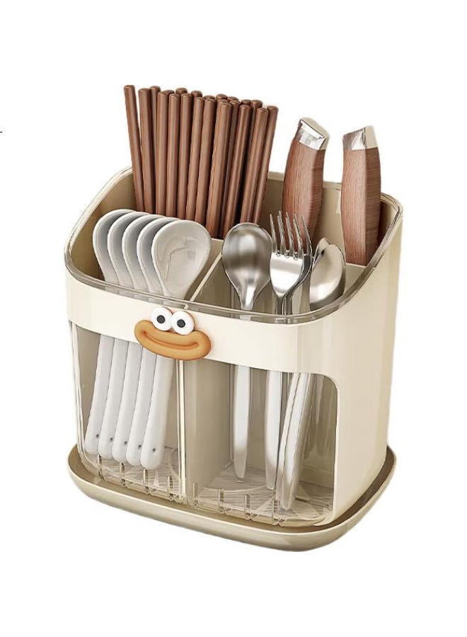 Muya Chopstick Storage Box, No Drilling Required, Kitchen Organizer Rack, Wall-Mounted Knife Holder, Integrated Chopstick Tube And Hanging Rack, Cutlery Cage, Chopstick Cage - Image 1