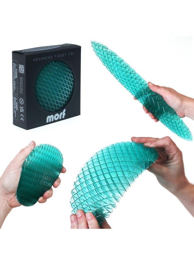 Morf Worm Fidget Toy - Desk Fidget for Adults & Kids - Quiet, Fun & Interactive Sensory Toy - USA Patent Pending (Blue, Big) - Image 1