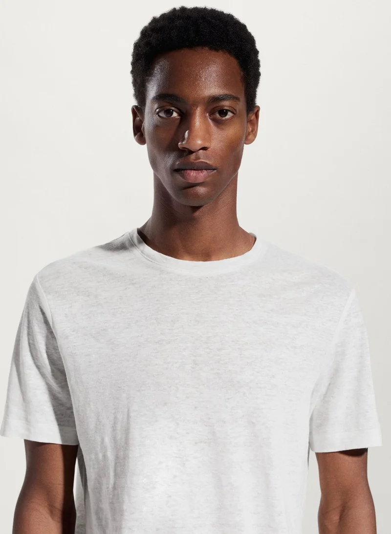 Mango Man Essential Crew Neck T-Shirt