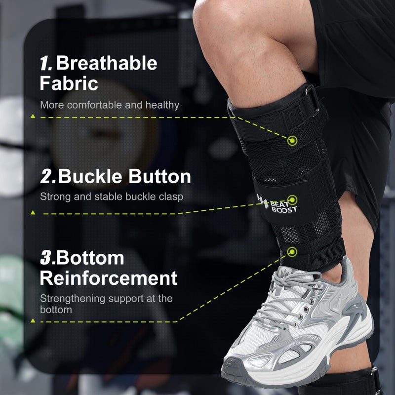 BeatBoost Ankle Weights 20lb Adjustable BeatBoost Leg Weights for Men Walking Pilates Exercise Workout Gym Aerobics - Image 3