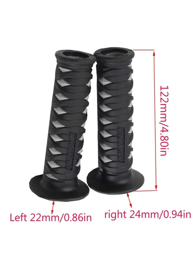 Orange 22mm Motorcycle Handlebar Grip Ergonomic Design Enhanced Control Stability - Image 2
