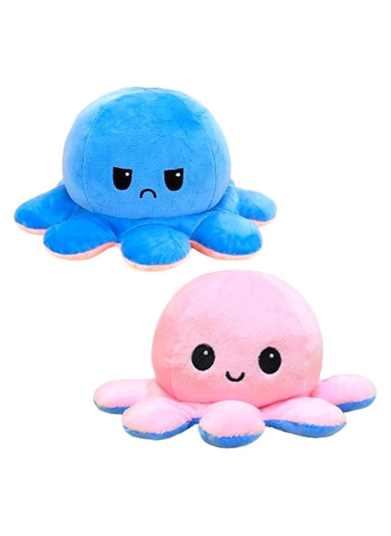 KIDSZONE Toy Octopus Plushie Reversible Soft Toys for Kids | Plush Soft Toys for Baby Boys and Girls | Octopus Soft Toy for Kids Gift Birthday -24cm (Random Color)  - Image 2