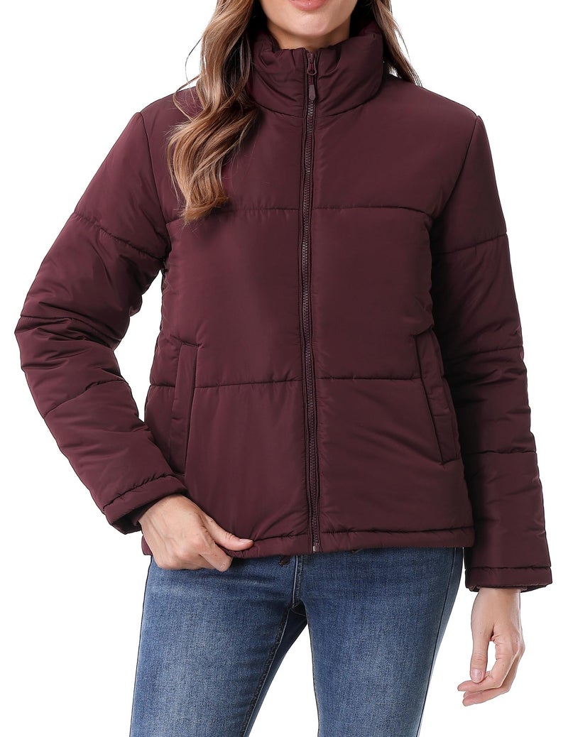 TDYPCI Women's Warm Winter Coat Waterproof Puffer Jacket Full-Zip Lightweight Winter Jacket - Image 4