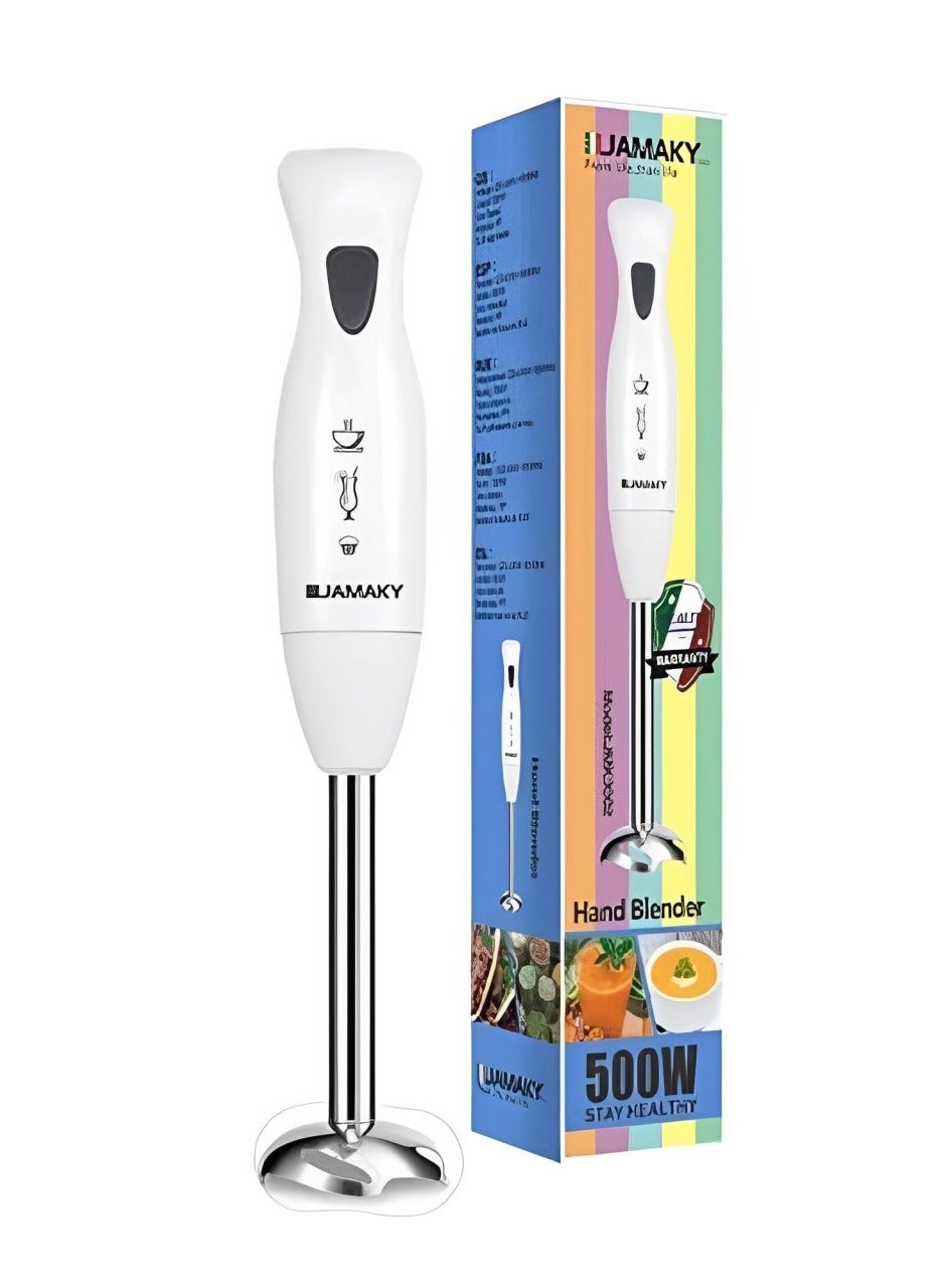 Hand blender, for vegetables and fruits, with Italian technology, power 500 watts, model JMK3002