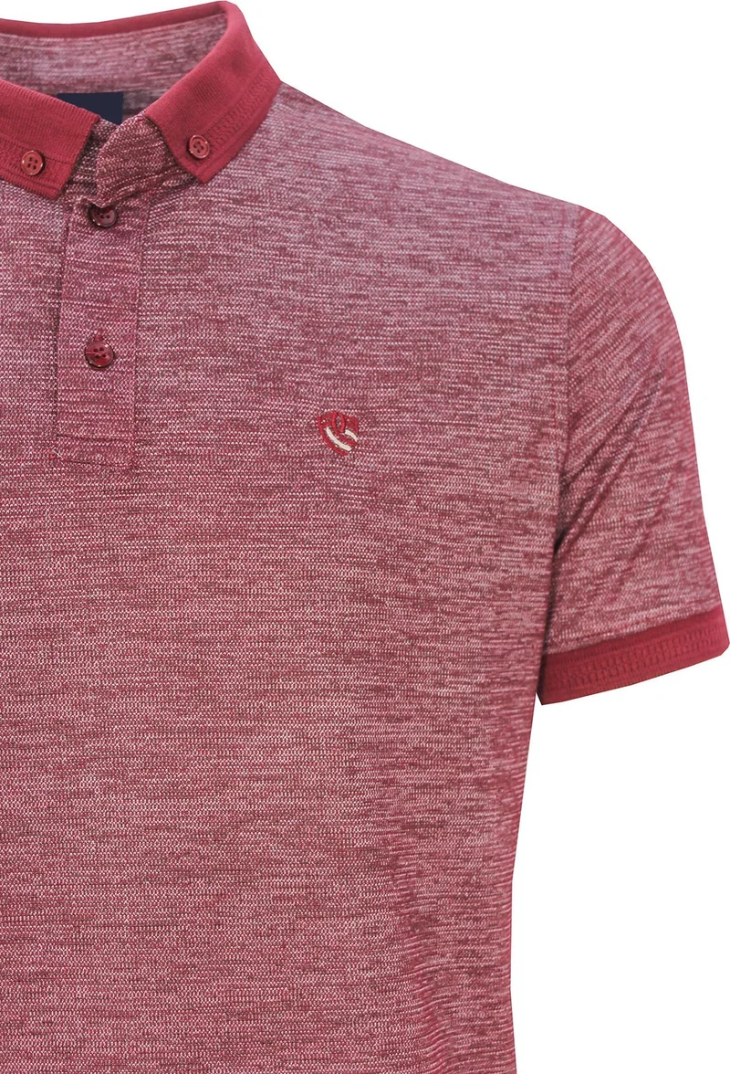 فاريتا Men's Plum Regular Cut Polo Neck Men's Knitwear T-Shirt