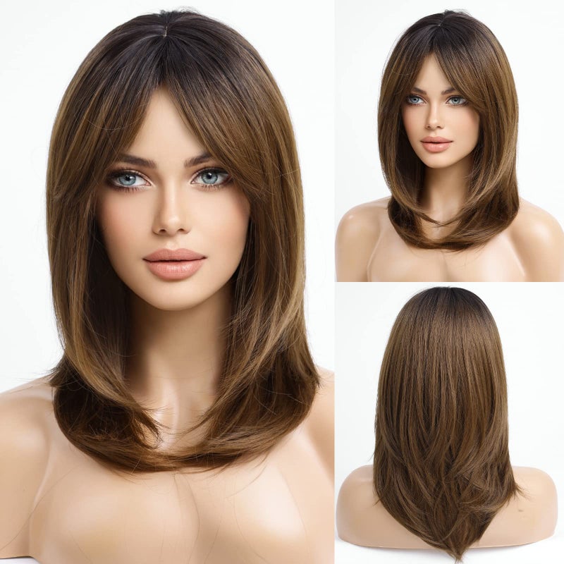 Haircube باروكة HAIRCUBE متعددة الطبقات للنساء باروكة صناعية - Image 1