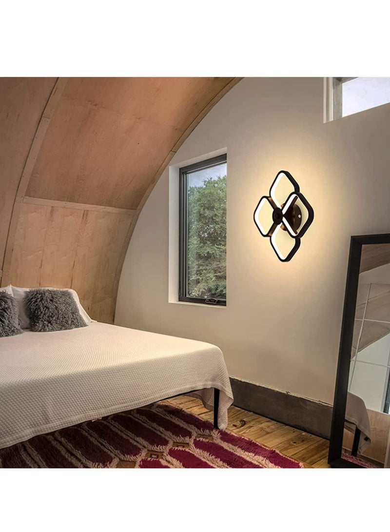 XiuWoo Modern Simple Ceiling Lamp Petal Light, Three-color Changing Light, Embedded Metal Black Ceiling Lamp Suitable for Living Room, Kitchen Corridor Restaurant Bedroom - Image 3