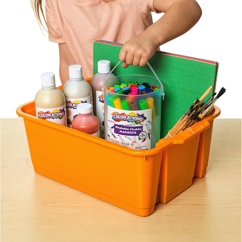 Really Good Stuff Classroom Stacking Bins - Neon - Set of 4 - Image 5