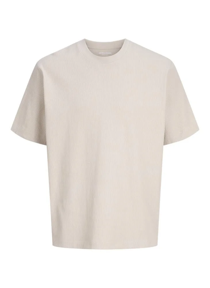 JACK & JONES Moonbeam Essential Crew Neck T-Shirt for Men | Best Price UAE