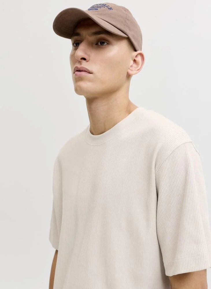 JACK & JONES Moonbeam Essential Crew Neck T-Shirt for Men | Best Price UAE