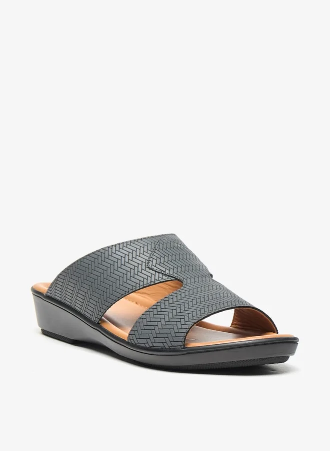 LBL by Shoexpress Mens Textured Slip-On Arabic Sandals