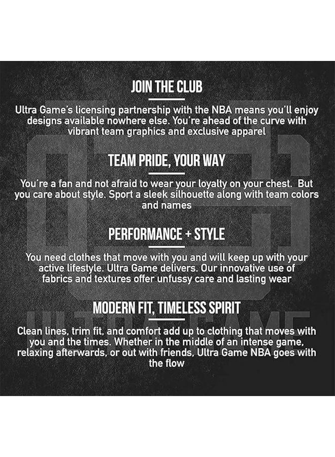 Ultra Game تي شيرت قصير الأكمام للرجال من فريق NBA القياسي، لون الفريق - Image 5