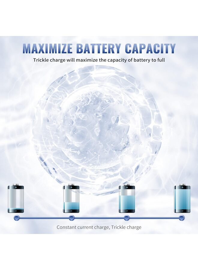16 Bay AA AAA Battery Charger (Updated, High Speed Charging) with Smart LED Light and Plug, for Rechargeable Batteries and More - Image 4