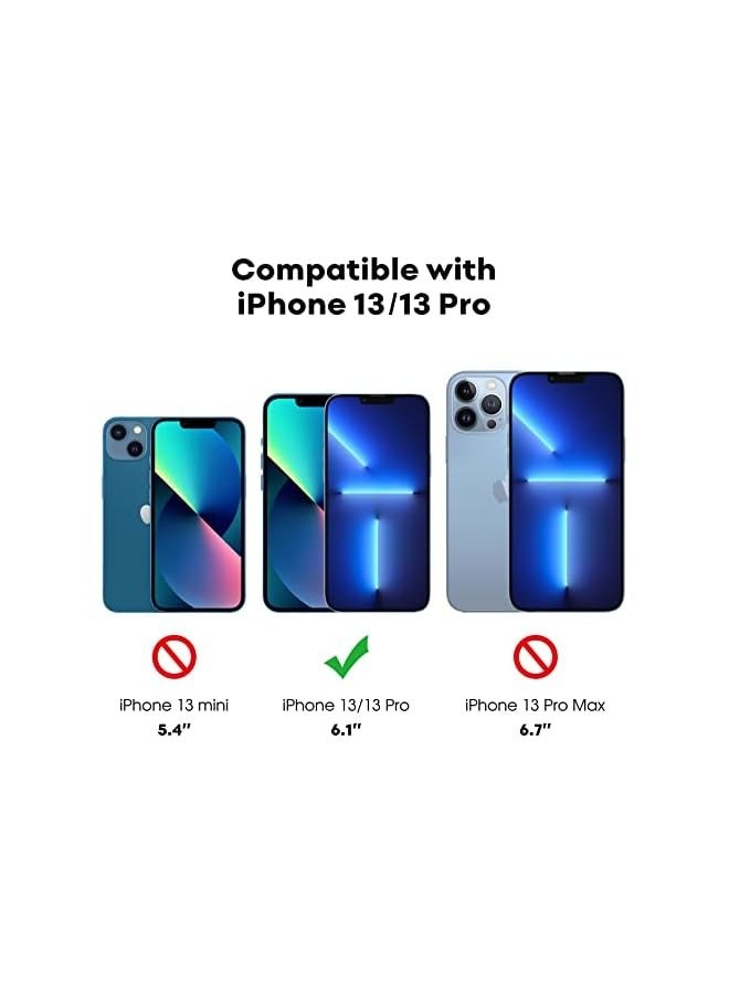 JETech Full Coverage Screen Protector for iPhone 13/13 Pro 6.1-Inch, Tempered Glass Film with Easy Installation Tool, Case-Friendly, HD Clear, 3-Pack - Image 3