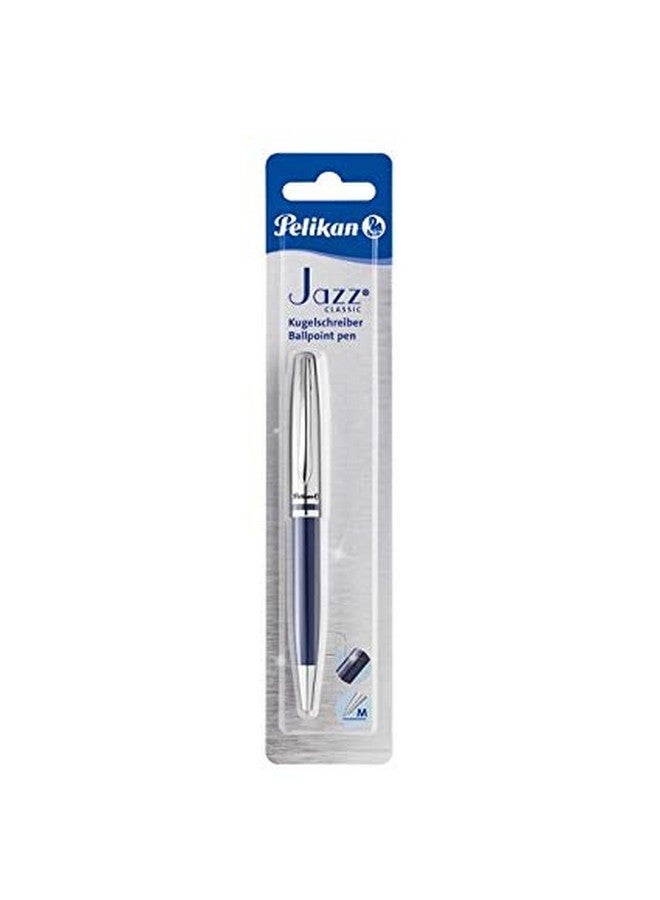 pelikan K35C Jazz Classic Ballpoint Pen ? Dark Blue (Blister Pack) - Image 3