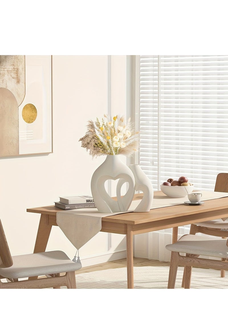 Ceramic Vase with Heart-shaped Cross Design - A Cozy Home Decor Item - Image 5