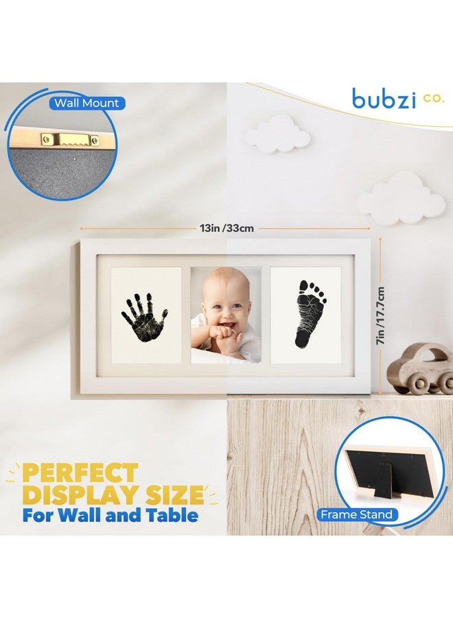 Bubzi Co Baby Handprint Kit & Footprint Photo Frame for Newborn Girls and Boys, Unique Baby Shower Gifts Set for Registry, Memorable Keepsake Decorations for Room Wall or Nursery Decor (White) - Image 4