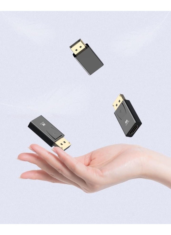 DisplayPort to HDMI Adapter – 4K UHD, One-Way DP Male to HDMI with Audio & Video Support