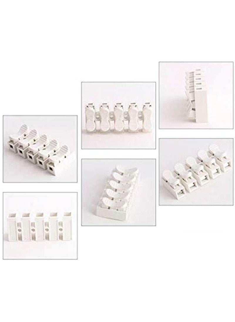 DIY Crafts DIY Crafts CTDIYHI50270 CH2 CH3CH5 High Pressure Resistant 2pin 3pin 10A 220V Push Quick Wire Cable Connector White Wiring  - Image 4