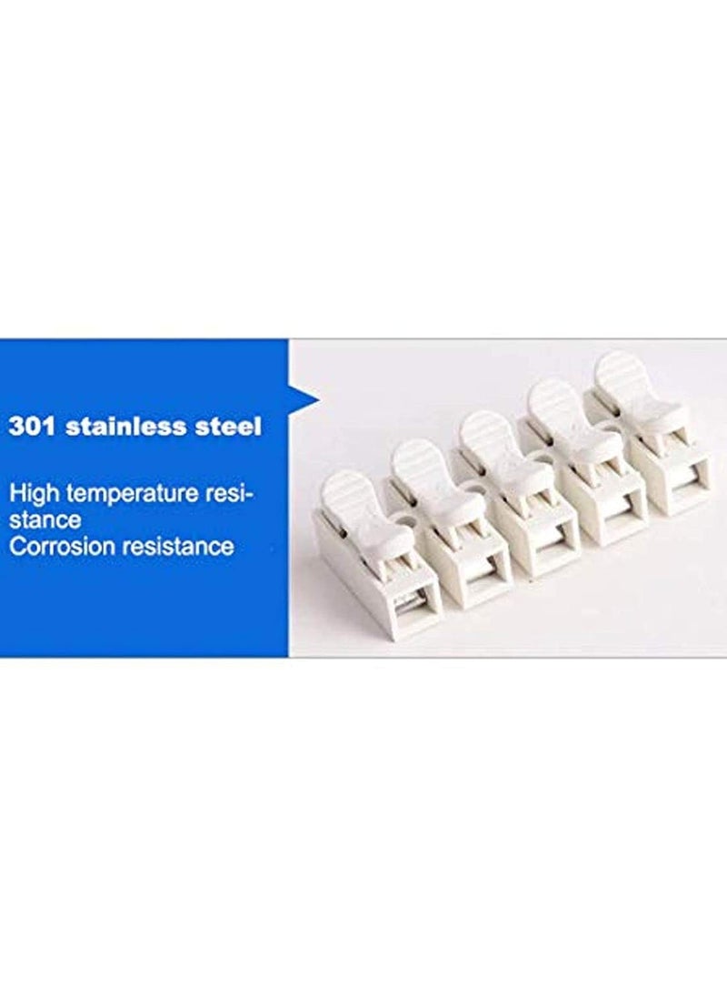 DIY Crafts DIY Crafts CTDIYHI50270 CH2 CH3CH5 High Pressure Resistant 2pin 3pin 10A 220V Push Quick Wire Cable Connector White Wiring  - Image 2