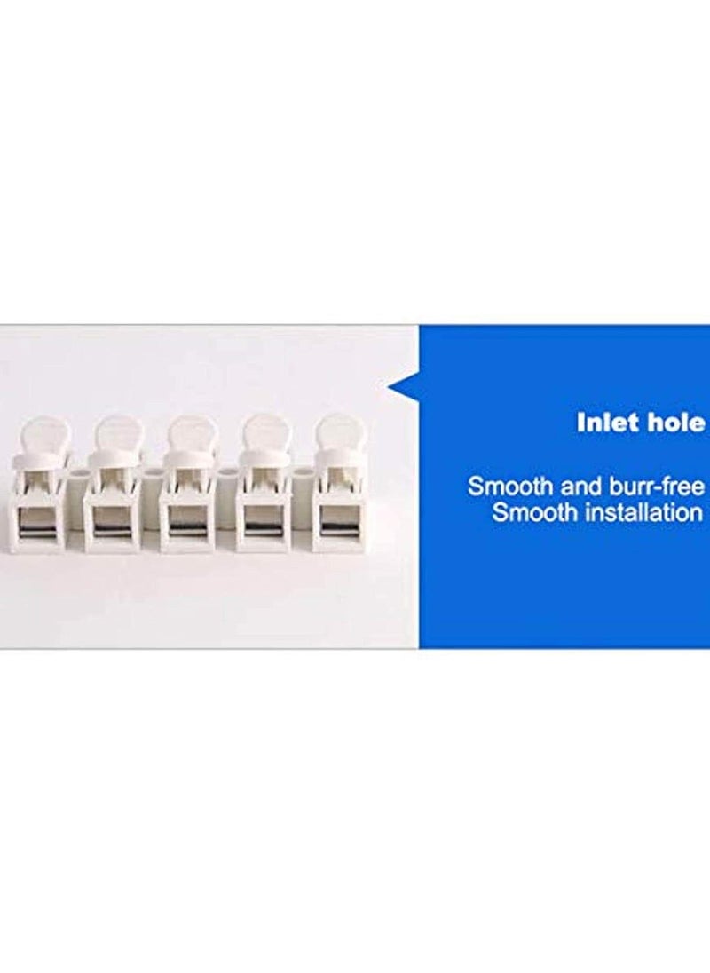 DIY Crafts DIY Crafts CTDIYHI50270 CH2 CH3CH5 High Pressure Resistant 2pin 3pin 10A 220V Push Quick Wire Cable Connector White Wiring  - Image 3