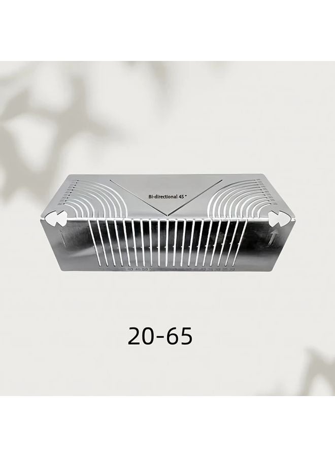 Stainless Steel Corner Ruler 90 Degree Arc Drawing Compass Multi Functional Tool Model 20 65 - Image 1