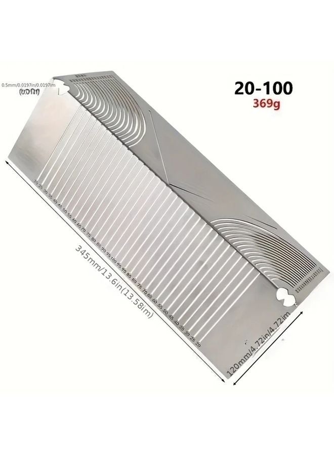 Stainless Steel Corner Ruler 90 Degree Arc Drawing Compass Multi Functional Tool Model 20 65 - Image 3