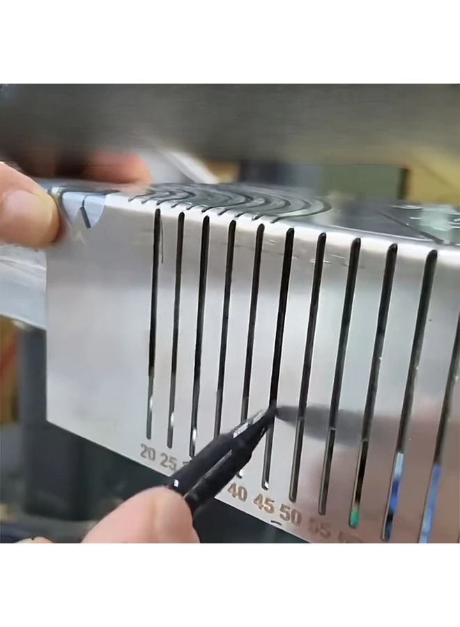 Stainless Steel Corner Ruler 90 Degree Arc Drawing Compass Multi Functional Tool Model 20 65 - Image 4