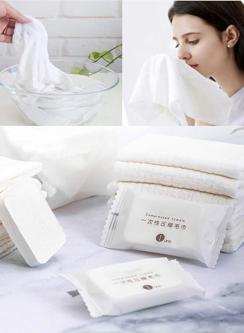 Premium Compressed Towel Tablet, Wet and Dry Disposable Thicker Larger, Essential Face Washcloths for Travel, Camping, Hiking, Outdoor Sports Beyond Pure Cotton Home Beauty 20PCS - Image 1