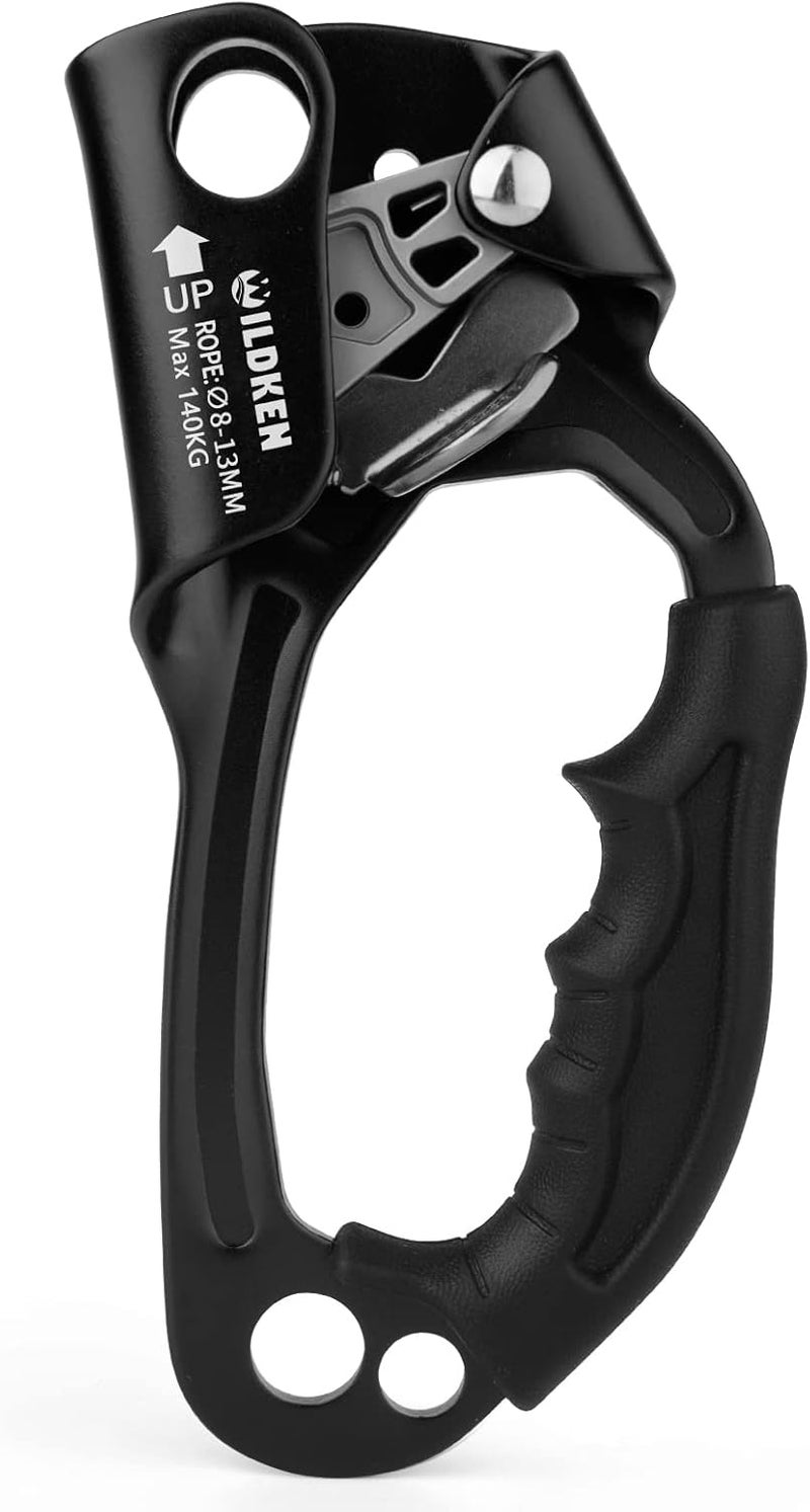 WILDKEN Climbing Hand Ascender Outdoor Mountaineering Tree Arborist Climbing Rappelling Equip Hand Ascender for 8-14MM Rope Left Right Hand Ascender - Image 1